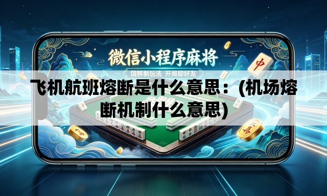 飞机航班熔断是什么意思：(机场熔断机制什么意思)