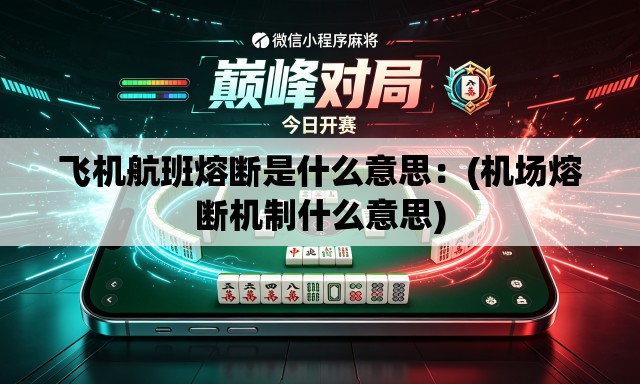 飞机航班熔断是什么意思：(机场熔断机制什么意思)