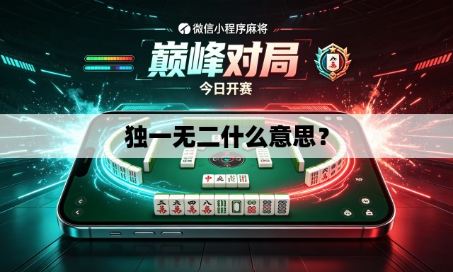 独一无二什么意思? 独一无二什么意思?