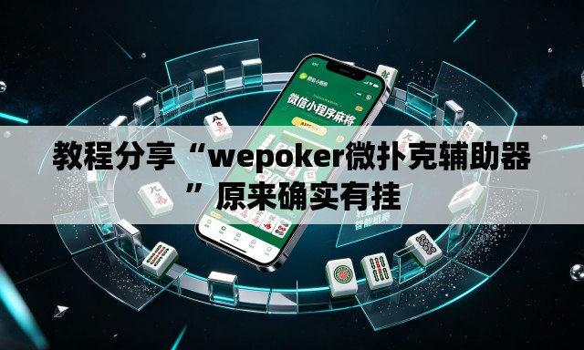 教程分享“wepoker微扑克辅助器”原来确实有挂