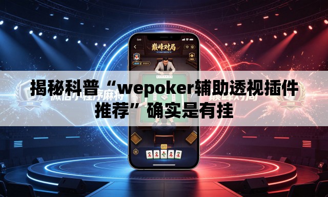 揭秘科普“wepoker辅助透视插件推荐”确实是有挂