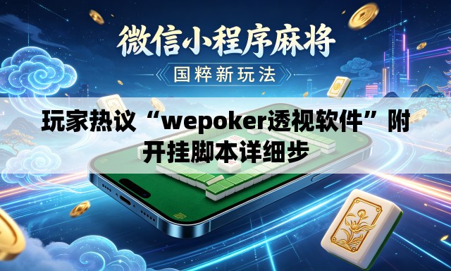 玩家热议“wepoker透视软件”附开挂脚本详细步