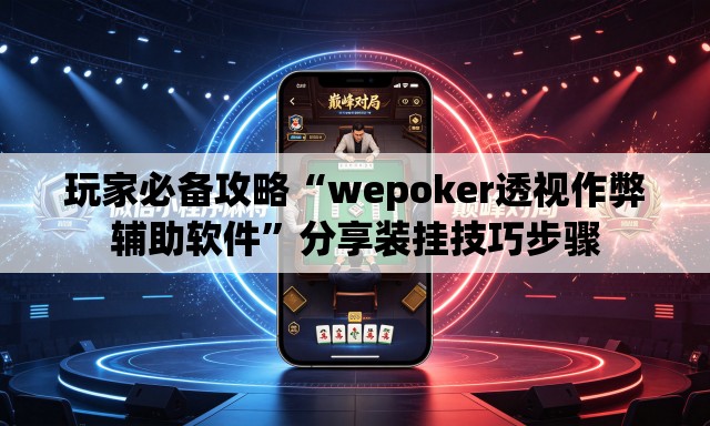 玩家必备攻略“wepoker透视作弊辅助软件	”分享装挂技巧步骤