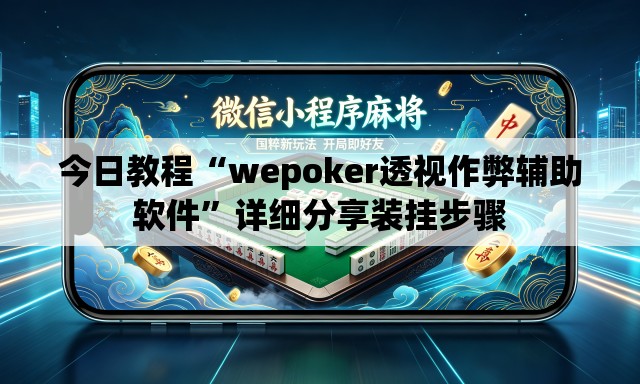今日教程“wepoker透视作弊辅助软件	”详细分享装挂步骤