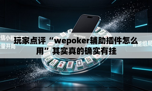 玩家点评“wepoker辅助插件怎么用	”其实真的确实有挂