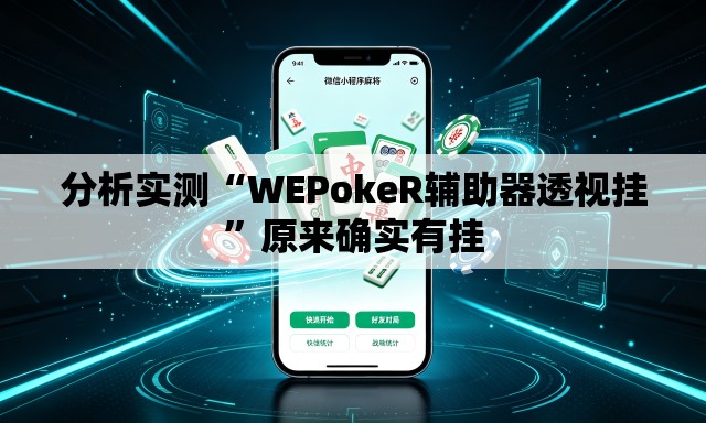 分析实测“WEPokeR辅助器透视挂	”原来确实有挂