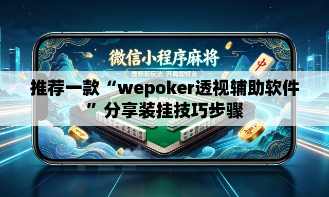 推荐一款“wepoker透视辅助软件”分享装挂技巧步骤