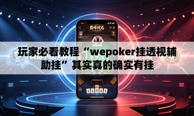玩家必看教程“wepoker挂透视辅助挂”其实真的确实有挂