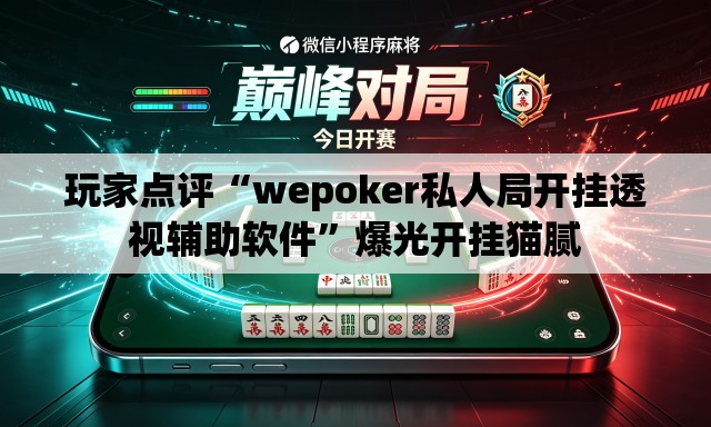玩家点评“wepoker私人局开挂透视辅助软件”爆光开挂猫腻