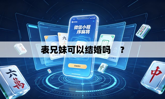 表兄妹可以结婚吗　？