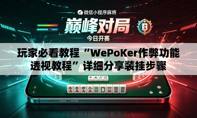 玩家必看教程“WePoKer作弊功能透视教程”详细分享装挂步骤