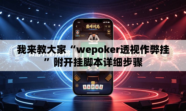 我来教大家“wepoker透视作弊挂”附开挂脚本详细步骤