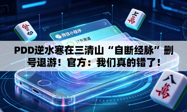 PDD逆水寒在三清山“自断经脉	”删号退游！官方：我们真的错了！