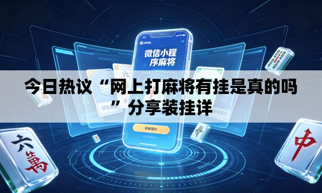 今日热议“网上打麻将有挂是真的吗”分享装挂详