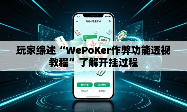 玩家综述“WePoKer作弊功能透视教程	”了解开挂过程