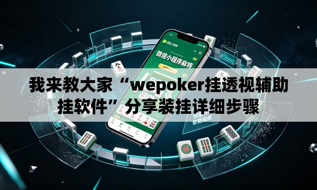 我来教大家“wepoker挂透视辅助挂软件”分享装挂详细步骤