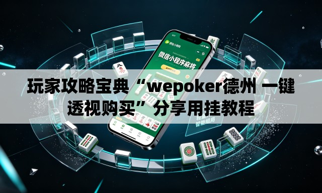 玩家攻略宝典“wepoker德州 一键透视购买”分享用挂教程