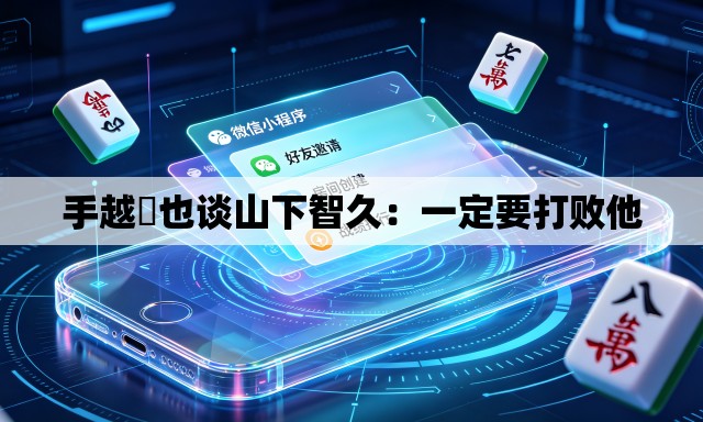 手越祐也谈山下智久：一定要打败他