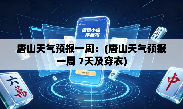 唐山天气预报一周:(唐山天气预报一周 7天及穿衣) 唐山天气预报一周:(唐山天气预报一周 7天及穿衣)