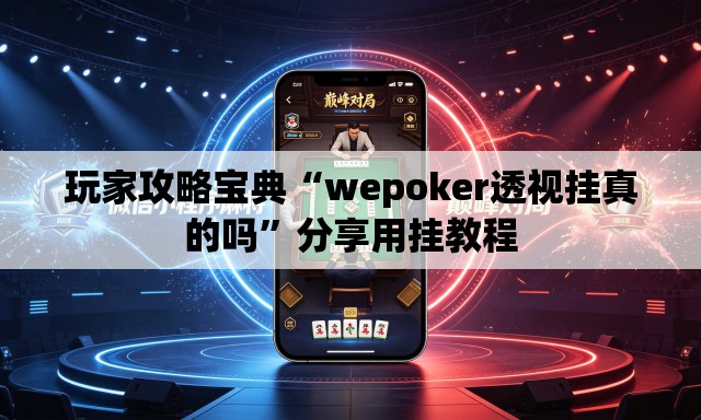 玩家攻略宝典“wepoker透视挂真的吗”分享用挂教程