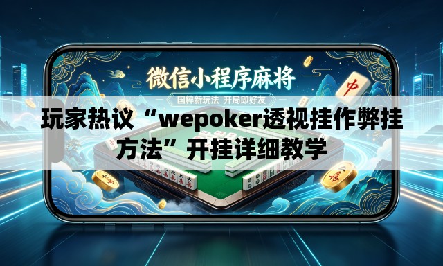 玩家热议“wepoker透视挂作弊挂方法”开挂详细教学