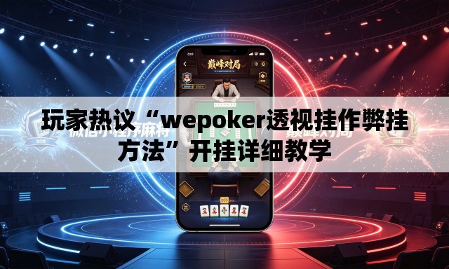 玩家热议“wepoker透视挂作弊挂方法	”开挂详细教学
