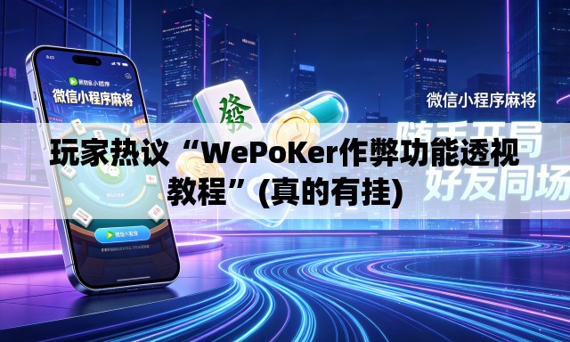 玩家热议“WePoKer作弊功能透视教程	”(真的有挂)