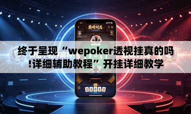 终于呈现“wepoker透视挂真的吗!详细辅助教程”开挂详细教学