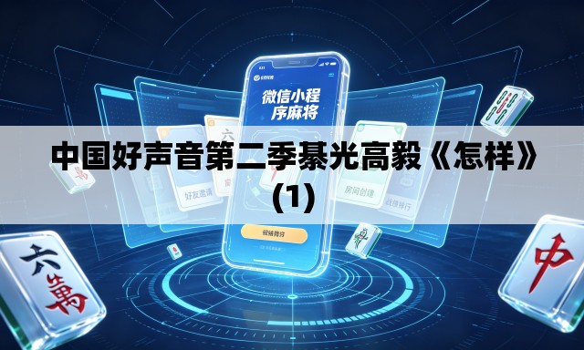 中国好声音第二季綦光高毅《怎样》(1)
