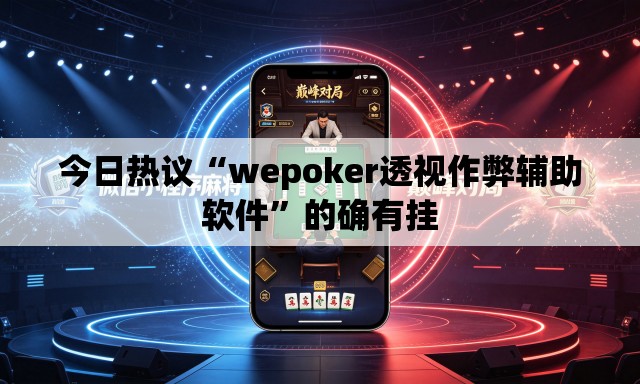今日热议“wepoker透视作弊辅助软件	”的确有挂
