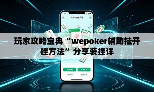 玩家攻略宝典“wepoker辅助挂开挂方法”分享装挂详