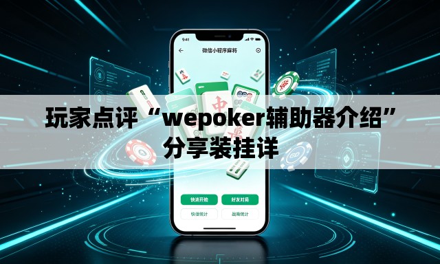 玩家点评“wepoker辅助器介绍”分享装挂详