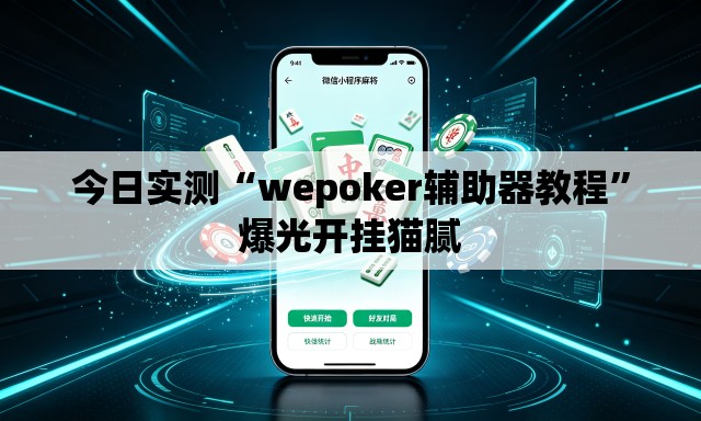 今日实测“wepoker辅助器教程”爆光开挂猫腻