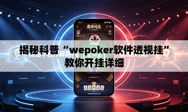 揭秘科普“wepoker软件透视挂”教你开挂详细
