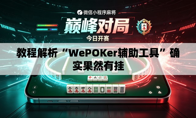 教程解析“WePOKer辅助工具”确实果然有挂