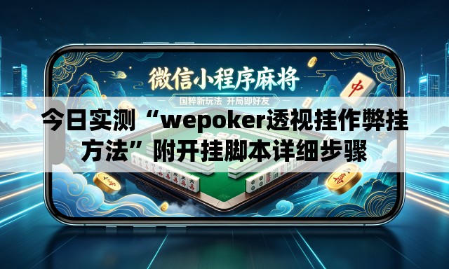 今日实测“wepoker透视挂作弊挂方法”附开挂脚本详细步骤