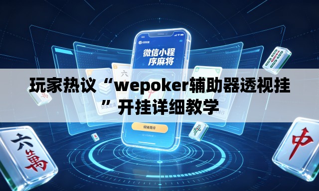玩家热议“wepoker辅助器透视挂	”开挂详细教学
