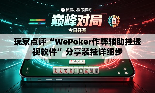 玩家点评“WePoker作弊辅助挂透视软件	”分享装挂详细步