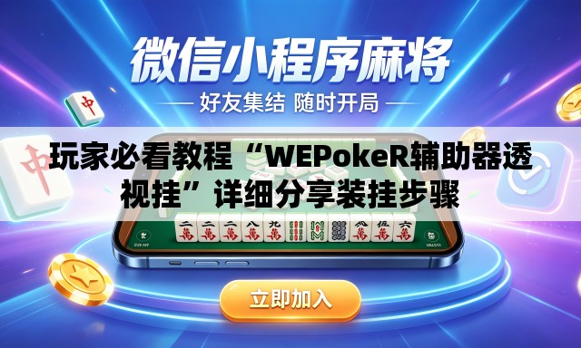 玩家必看教程“WEPokeR辅助器透视挂”详细分享装挂步骤