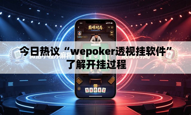 今日热议“wepoker透视挂软件”了解开挂过程