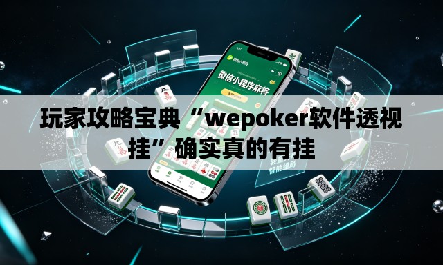 玩家攻略宝典“wepoker软件透视挂”确实真的有挂