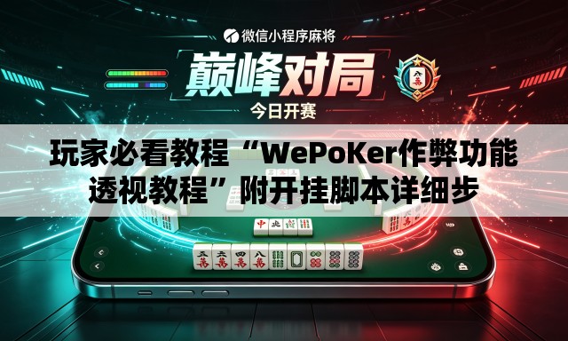 玩家必看教程“WePoKer作弊功能透视教程	”附开挂脚本详细步