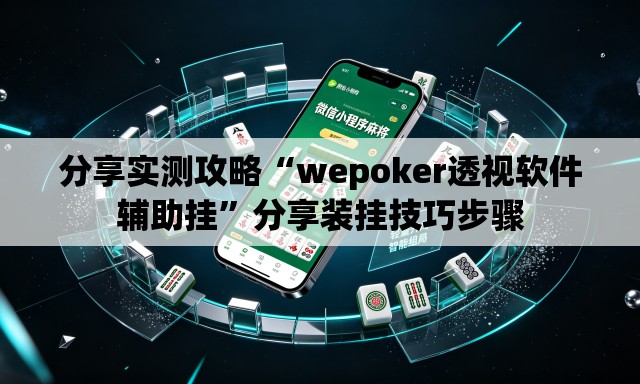 分享实测攻略“wepoker透视软件辅助挂	”分享装挂技巧步骤