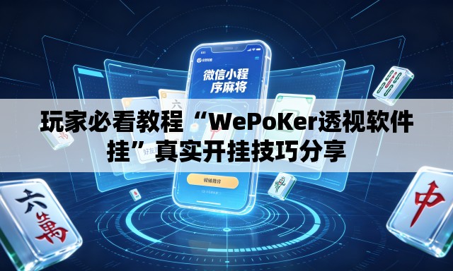 玩家必看教程“WePoKer透视软件挂	”真实开挂技巧分享