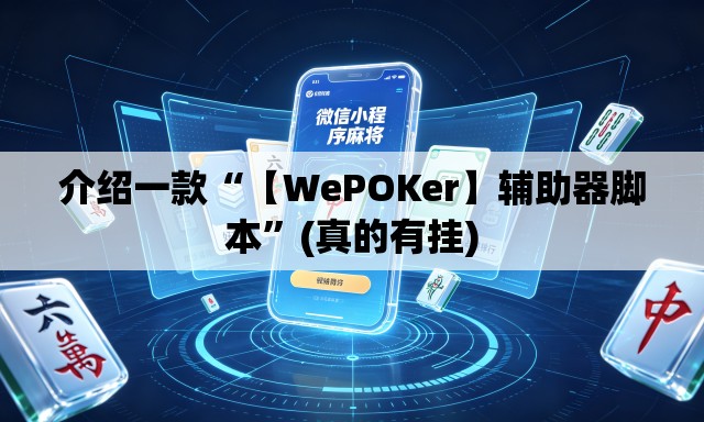 介绍一款“【WePOKer】辅助器脚本”(真的有挂)