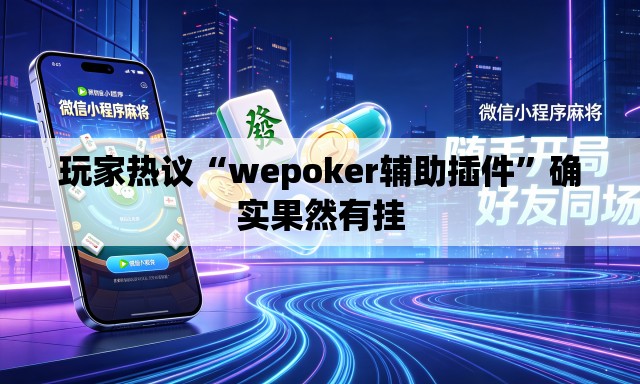 玩家热议“wepoker辅助插件	”确实果然有挂