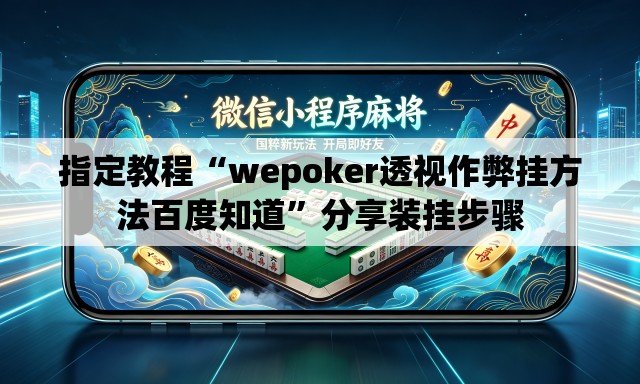 指定教程“wepoker透视作弊挂方法百度知道”分享装挂步骤
