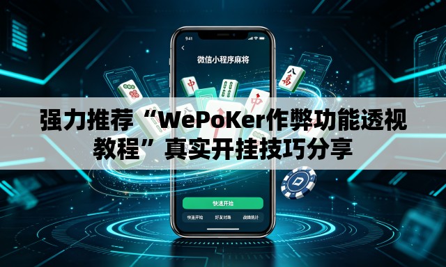 强力推荐“WePoKer作弊功能透视教程”真实开挂技巧分享