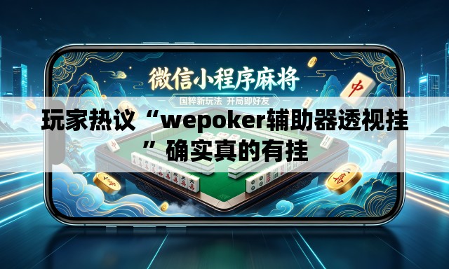 玩家热议“wepoker辅助器透视挂”确实真的有挂