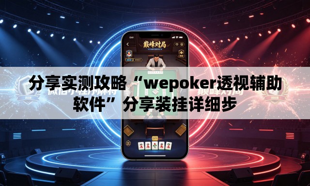 分享实测攻略“wepoker透视辅助软件	”分享装挂详细步